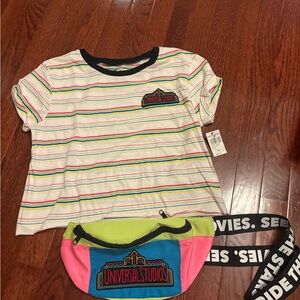 Universal Neon Yellow, Blue & Pink Colorblock Waist Pack